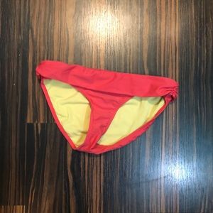 Coral Athleta Bikini Bottoms